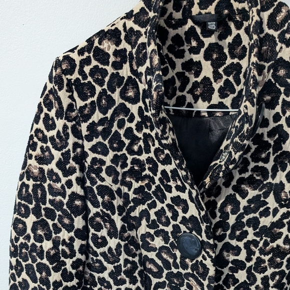 60s Style Leopard Print Coat - Picture 3 of 12